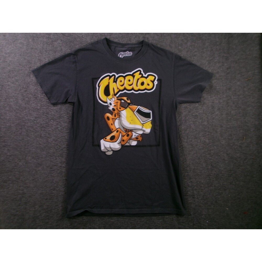 Cheetos Shirt Mens S Gray Short Sleeve Basic Everyday Causal Snack Foods